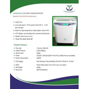 NAREENA OXYGEN CONCENTRATOR SINGLE FLOW WITH INBUILT NEBULIZER